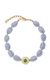 Lizzie Fortunato Andalusia Collar Necklace In Blue