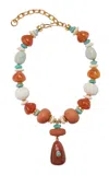 Lizzie Fortunato Andamento Necklace In Mandarina
