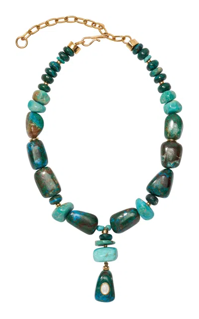 Lizzie Fortunato Andamento Pendant Necklace In Blue