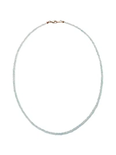 Lizzie Fortunato Aquamarine Bead Necklace In Blue