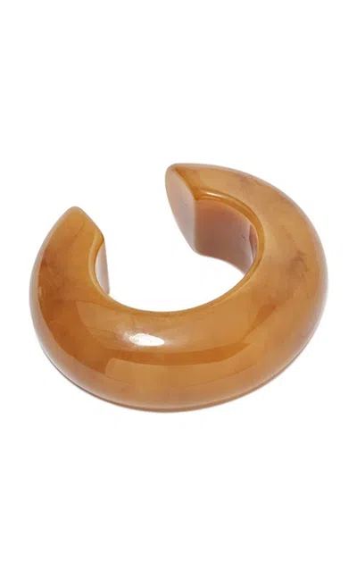 Lizzie Fortunato Arc Acrylic Cuff In Mocha