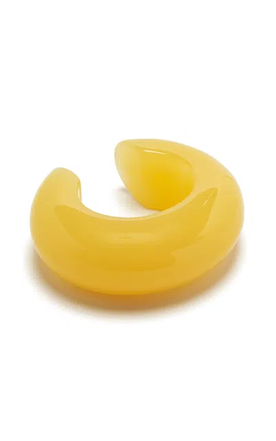 Lizzie Fortunato Arc Resin Cuff In Yellow