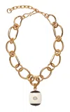 Lizzie Fortunato Beacon Charm Necklace In Gold