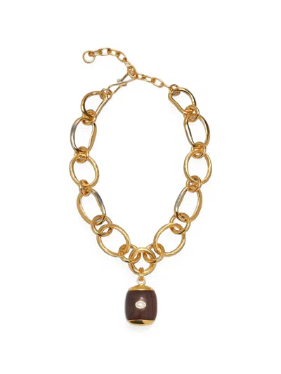 Lizzie Fortunato Beacon Necklace In Gold