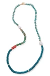 LIZZIE FORTUNATO CABANA CULTURED PEARL BEADED NECKLACE