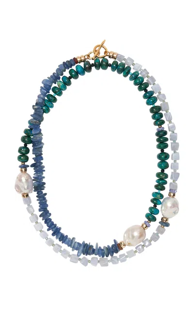 Lizzie Fortunato Cabana Necklace In Blue