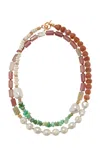 Lizzie Fortunato Cabana Necklace In Cactus Rose