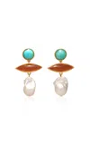 Lizzie Fortunato Cava Drop Earrings In Multi
