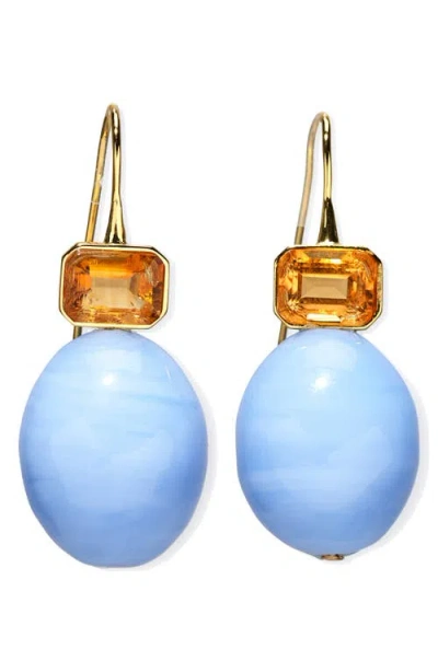 Lizzie Fortunato Cloudbreak Drop Earrings In Blue