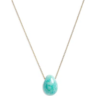 Lizzie Fortunato Constance Pendant Necklace In Blue
