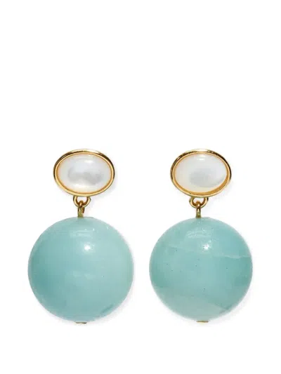 Lizzie Fortunato Cora Drop Earrings In Blue