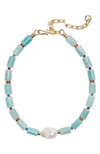 Lizzie Fortunato Curio Necklace In Blue