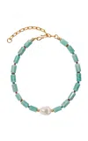 Lizzie Fortunato Curio Pendant Necklace In Blue