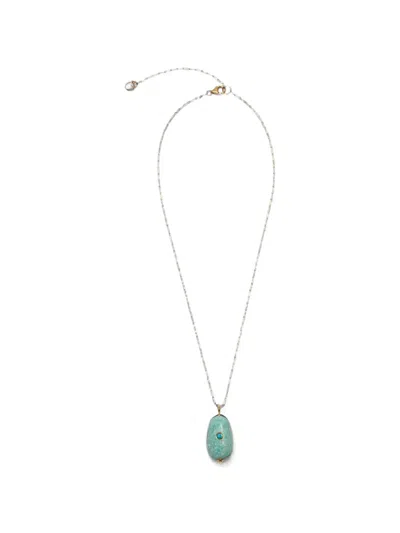 Lizzie Fortunato Darya Stone-pendant Necklace In Multi