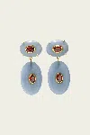 LIZZIE FORTUNATO DOROTHY EARRINGS IN BLUE