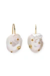 Lizzie Fortunato Eros Drop Earrings In White