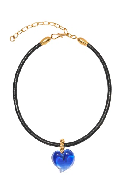 Lizzie Fortunato Esme Collar Necklace In Blue
