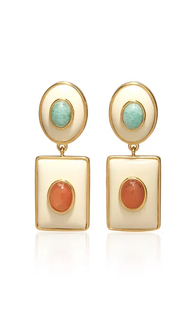 Lizzie Fortunato Ethereal Pool Earrings In Multi
