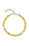 Lizzie Fortunato Exclusive Umi Gold-plated Multi-stone Necklace In Yellow