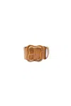 Lizzie Fortunato Florence Leather Belt In Amber In Brown