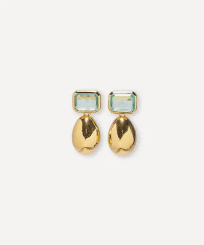 Lizzie Fortunato Gold-plated Bean Drop Earrings In Multi