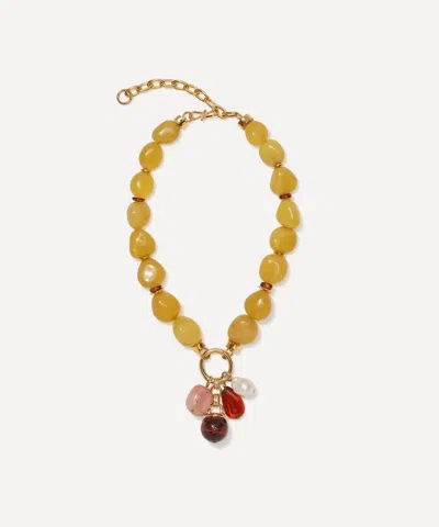 Lizzie Fortunato Gold-plated Cordoba Charm Necklace In Yellow