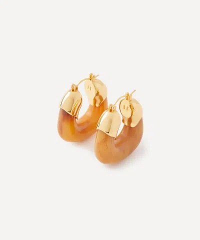 Lizzie Fortunato Gold-plated Organic Hoop Earrings