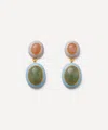 Shop Lizzie Fortunato Gold-plated Papaya Drop Earrings