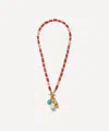 Lizzie Fortunato Gold-plated Red Sea Charm Necklace