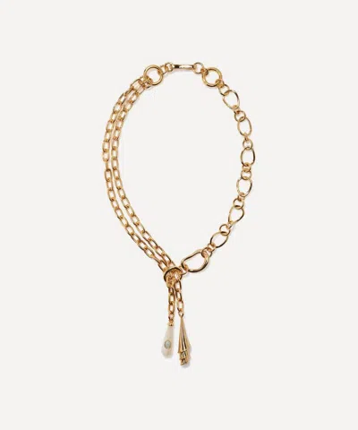 Lizzie Fortunato Gold-plated Spiral Shell Chain Necklace