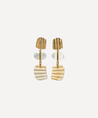 Lizzie Fortunato Gold-plated Suna Drop Earrings