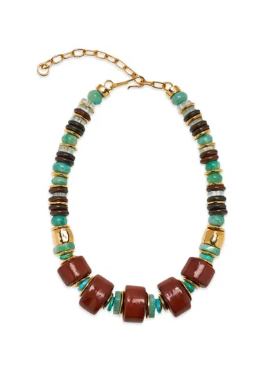 Lizzie Fortunato Granada Turquoise Beaded Necklace In Multi