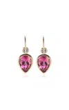 Lizzie Fortunato Hera Earrings In Pink Topaz