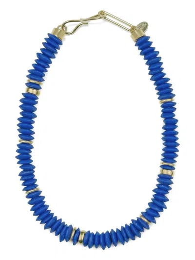 Lizzie Fortunato Laguna Bead Necklace In Blue
