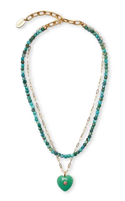 Lizzie Fortunato Lamai Necklace In Green