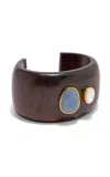 LIZZIE FORTUNATO LANNA ACACIA WOOD CUFF