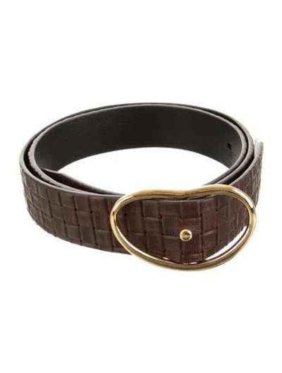 Pre-owned Lizzie Fortunato Leather Belt In Brown