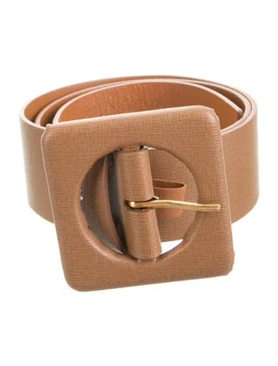 Pre-owned Lizzie Fortunato Leather Belt In Neutral