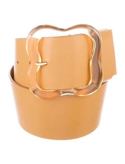 Pre-owned Lizzie Fortunato Leather Belt In Orange