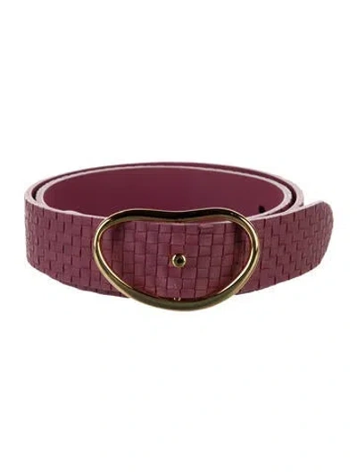 Pre-owned Lizzie Fortunato Leather Belt In Pink