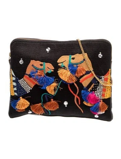 Pre-owned Lizzie Fortunato Leather Portfolio In Multi