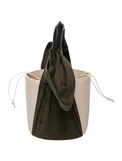 Pre-owned Lizzie Fortunato Leather Top Handle Bag In Green