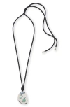 LIZZIE FORTUNATO LIZZIE FORTUNATO LUNA PENDANT NECKLACE