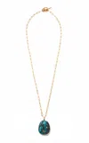 Lizzie Fortunato Manami Pendant Necklace In Blue