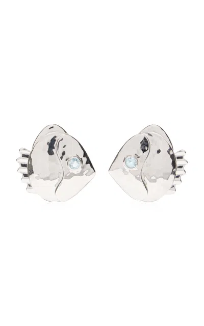 Lizzie Fortunato Mikuni Earrings In Silver