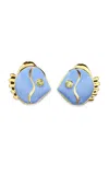 Lizzie Fortunato Mikuni Stud Earrings In Blue