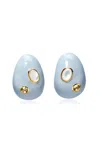 Lizzie Fortunato Mini Arp Drop Earrings In Blue