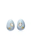 Lizzie Fortunato Mini Arp Earrings In Studded Mist