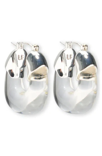 Lizzie Fortunato Mini Organic Hoop Earrings In Metallic