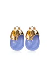 Lizzie Fortunato Mini Organic Hoops In Blue